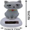 Cute Solar Powered Dancing Cat Figure - Swinging Solar, Cat Figurine Statue Swinging Car Dashboard Decoration Ornaments Dancing for Kids Car Dashboard Office Home Desk Decor view 2