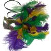 MASQ Masquerade Feather Mask Show Girl Mardi Gras Carnival Costume Cosplay dress up Party Wear (Mardi Gras) view 1