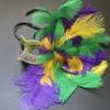 MASQ Masquerade Feather Mask Show Girl Mardi Gras Carnival Costume Cosplay dress up Party Wear (Mardi Gras) view 2