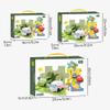 DIY Assembling Electric Trolley, Upgrade Toddler Puzzle Track Play Set with Vehicles, Rail Car Building Toys DIY Educational Toys Birthday Gift for Kids Ages 3-5 (25 PCS, Space) view 2