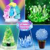 UNGLINGA Crystal Growing Experiment Science Kits for Kids, S.T.E.M Projects Learning Educational Toys Gifts Idea for Boys Girls, Grow 5 Vibrant Crystals Making Kit view 2