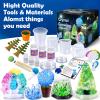 UNGLINGA Crystal Growing Experiment Science Kits for Kids, S.T.E.M Projects Learning Educational Toys Gifts Idea for Boys Girls, Grow 5 Vibrant Crystals Making Kit view 3