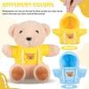 Toyvian 2pcs Small Plush Bear Doll Costume Stuffed Animal Outfit Girl Boy Plush Doll Hooded Sweater Clothes Cute Stuffed Animal Outfit Clothing for 6-8 Inch Bears view 2