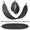 Dolibest Heavy Duty Swing Seat with 66 Chain and Carabiners, Comfortable and Durable Plastic Coated Swing Set Accessories Replacement for Outdoor Playground, Black view 4