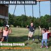 2 Pack Hanging Swing Chain with 4 Carabiners 25in, 660LB Capacity Heavy Duty Hammock Hardware Kit for Punching Bags, Swing Chairs, Indoor & Outdoor Gym (Black) view 3