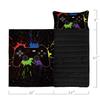 Datura home Nap Mat -Gamepad Sleeping Bag with Removable Pillow - Daycare and Sleepovers Preschool Kindergarten Bedding Set for Kids Toddler Boys Girls(Gamepad2 Standard) view 2