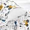 Datura home Nap Mat -Excavator Truck Sleeping Bag with Removable Pillow - Daycare and Sleepovers Preschool Kindergarten Bedding Set for Kids Toddler Boys Girls(Truck3 Standard) view 3