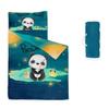 Datura home Nap Mat -Panda Sleeping Bag with Removable Pillow - Daycare and Sleepovers Preschool Kindergarten Bedding Set for Kids Toddler Boys Girls(Panda1 Large) view 1