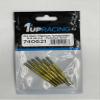 1UP740621 1Up Racing Pro Duty Titanium Turnbuckle Set - Hand Polished Gold - TLR view 1