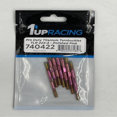 1UP740422 1Up Racing Pro Duty Turnbuckles - TLR 22X-4 Pink
