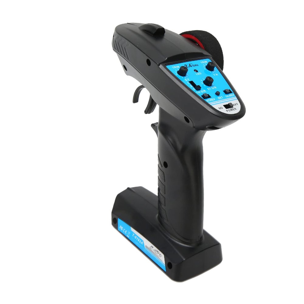 2.4Ghz 3 Channels RC Transmitter, Radio Remote Control Transmitter with Speed Adjustment, Remote Controller for Car Boat
