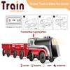 Battery Operated Train for Wooden Track, Motorized Train for Toddlers 3+ Years Old, 3Pcs Trains Toy Set Electric Trains Compatible with Thomas, Brio, Chuggington, Melissa and Doug view 2