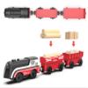 Battery Operated Train for Wooden Track, Motorized Train for Toddlers 3+ Years Old, 3Pcs Trains Toy Set Electric Trains Compatible with Thomas, Brio, Chuggington, Melissa and Doug view 3