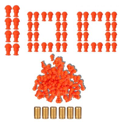 Dreamplay Replacement Toy Bullets, 100pcs Bullets & 6pcs Shell Toy Gun Accessories