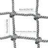 Outdoor Climbing Net for Kids and AdultsPlayground Play Safety Net - Climbing Cargo Net with 800lbs Weight Capacity, for Swing Set, Tree House, Climbing Rope Ladder(Size:1m*4m) view 2