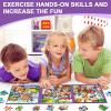 Magnetic Puzzles for Kids Ages 4-8, 3 in 1 Toddlers Cartoon Magnet Jigsaw Puzzle Book, Travel Toys, Preschool Learning Toy for Ages 3-8 (Purple Squad) view 2