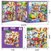 Magnetic Puzzles for Kids Ages 4-8, 3 in 1 Toddlers Cartoon Magnet Jigsaw Puzzle Book, Travel Toys, Preschool Learning Toy for Ages 3-8 (Purple Squad) view 4