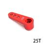4PCS RC 25T Servo Horn Aluminum Servo Arms for Futaba Savox Xcore MG995 MG996R MG946R Servo(Red Black) view 4