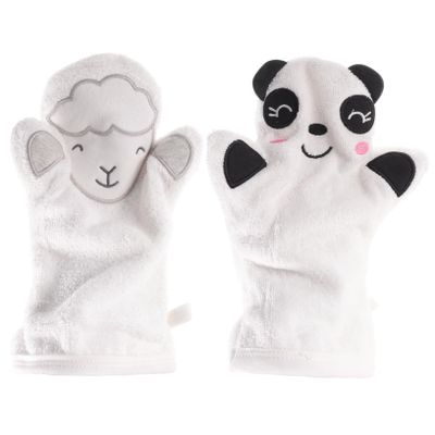 2Pcs bath gloves baby bath baby scrubber bath brush body scrub mitt shower back scrubber mittens kids bath wash gloves bathing gloves clean Accessories cotton white newborn