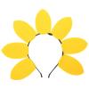 Amosfun Sunflower Headband - Yellow Costume Headwear, Plastic Sunflower Headband for Women, Girls Hair Hoop for Party, Carnival, Birthday, Halloween, Fancy Dress, Cosplay, Stage Performance view 1
