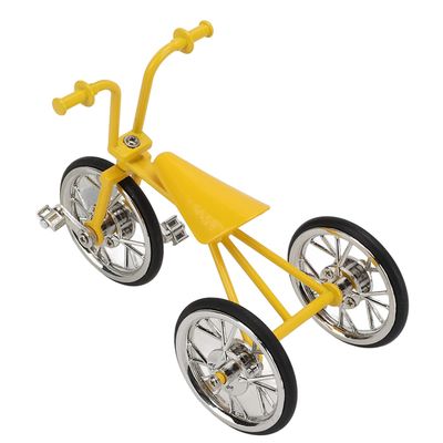 Zerodis Tricycle Model Ornaments,Mini 3D Simulated Alloy Tricycle Ornament Bike Art Sculpture Metal Bike Decorative Figurines