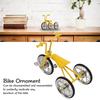 Zerodis Tricycle Model Ornaments,Mini 3D Simulated Alloy Tricycle Ornament Bike Art Sculpture Metal Bike Decorative Figurines view 4