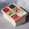 AirAds Dollhouse 1:12 Miniatures Furniture Display with Vegetables Shelf Unfinished Wood view 1