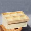 AirAds Dollhouse 1:12 Miniatures Furniture Display with Vegetables Shelf Unfinished Wood view 3