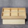 AirAds Dollhouse 1:12 Miniatures Furniture Display with Vegetables Shelf Unfinished Wood view 4