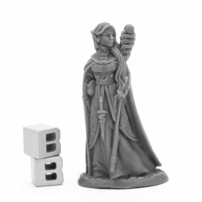 Anthanelle Elf Wizard Miniature 25mm Heroic Scale Bones Black Reaper Miniatures