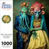 Cross & Glory - Meet The Aliens: Xantara and Nykara - 1000 Piece Jigsaw Puzzle | Unique Alien Couple Artwork | Satin Finish view 2