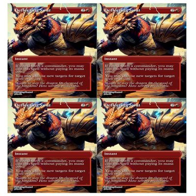 4x | Deflecting Swat | Anime | Full Art | Foil or Non-Foil (Non Foil)