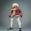 1/12 Scale Female Clothes,Female Red Coat Jacket Costume Outfit Clothing for 6inch Soldier Action Figure Body (1pc Red Coat) view 1