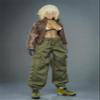 1/12 Scale Female Clothes,Female Brown Coat Green Pants Trousers Costume Outfit Clothing for 6inch Soldier Action Figure Body (Brown Coat+Green Pant) view 1
