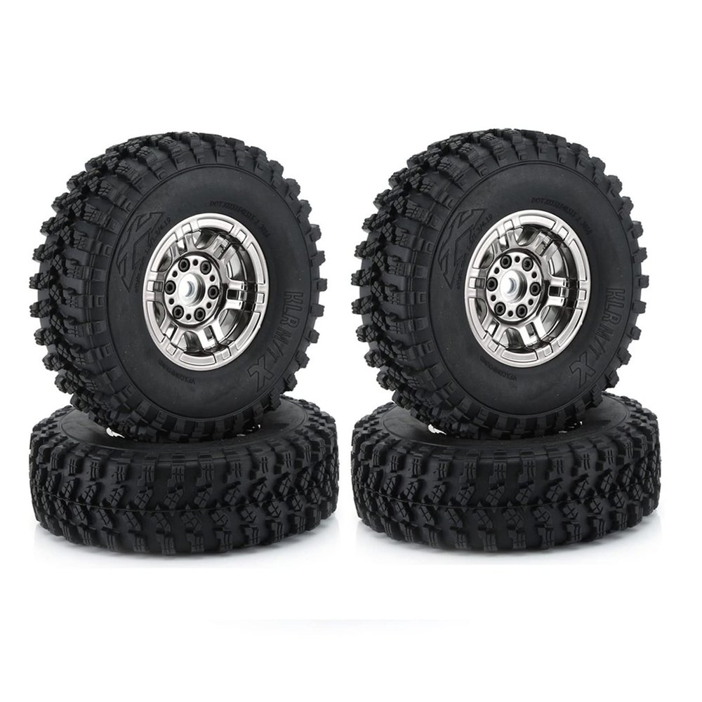 4PCS 1.9 Inch Deadlock Wheel Rim Tires Cutter Diameter 102mm Aluminum Alloy Wheel Rim 1/10 RC Crawler Car Axial for for Traxxas TRX-4 Modification Accessories (Color : C ABS Rim)