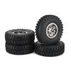 4PCS 1.9 Inch Deadlock Wheel Rim Tires Cutter Diameter 102mm Aluminum Alloy Wheel Rim 1/10 RC Crawler Car Axial for for Traxxas TRX-4 Modification Accessories (Color : C ABS Rim) view 3