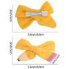 Bow Hair Clips Yellow Hairpin Hair Accessories for Girls Back to School Hair Bows Pencil Design Cute Clips Non-slip Hair Decorations Bowknot Clips for Hair Styling 2Pcs view 2