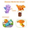 Kids Marble Run Building Block Dinosaur, Montessori Learning Resources STEM Toy Bricks Maze Puzzle Set Race Track Compatible with Major Brands for Age 3 4 5 6 7 8+ Boys Girls Birthdays view 3