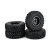 4PCS 1.9 Inch Deadlock Wheel Rim Tires Cutter Diameter 102mm Aluminum Alloy Wheel Rim 1/10 RC Crawler Car Axial for for Traxxas TRX-4 Modification Accessories (Color : B ABS Rim) view 2