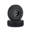 4PCS 1.9 Inch Deadlock Wheel Rim Tires Cutter Diameter 102mm Aluminum Alloy Wheel Rim 1/10 RC Crawler Car Axial for for Traxxas TRX-4 Modification Accessories (Color : B ABS Rim) view 3