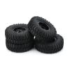 4PCS 1.9 Inch Deadlock Wheel Rim Tires Cutter Diameter 102mm Aluminum Alloy Wheel Rim 1/10 RC Crawler Car Axial for for Traxxas TRX-4 Modification Accessories (Color : B ABS Rim) view 4