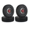 4PCS 1.9 Inch Deadlock Wheel Rim Tires Cutter Diameter 102mm Aluminum Alloy Wheel Rim 1/10 RC Crawler Car Axial for for Traxxas TRX-4 Modification Accessories (Color : A Metal Rim) view 1