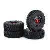 4PCS 1.9 Inch Deadlock Wheel Rim Tires Cutter Diameter 102mm Aluminum Alloy Wheel Rim 1/10 RC Crawler Car Axial for for Traxxas TRX-4 Modification Accessories (Color : A Metal Rim) view 3
