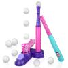 Bennol T Ball Set Toys for Boys 3-5 5-8, Kids Baseball Tee Toys Includes 10 Balls, Auto Balls Launcher, Outdoor Outside T-Ball Set Sport Toy Birthday Gifts for 3 4 5 6 Year Old Boys Kids Toddler view 1