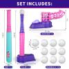 Bennol T Ball Set Toys for Boys 3-5 5-8, Kids Baseball Tee Toys Includes 10 Balls, Auto Balls Launcher, Outdoor Outside T-Ball Set Sport Toy Birthday Gifts for 3 4 5 6 Year Old Boys Kids Toddler view 2