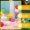 Hanaive 12 Pcs Learning Conversation Cubes Social Emotional Learning Dice Family Dice Game Speech Therapy for Kids Teacher Family Classroom(Wood) view 4