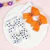 Baby Halloween Hair Bow Clip Girls Halloween Hair Clip Headwear Halloweens Hair Accessories 2 Pack WJR19 (Orange Pumpkin) view 4