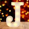 Alphabet Marquee Light Up Sign - Large Letters J Wall Letters for Girl Baby Shower, Living Room, Bedroom, Halloween & Birthday Decorations view 1
