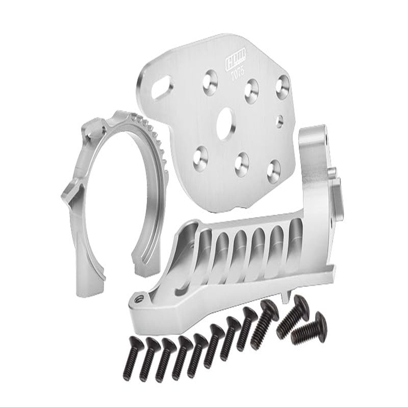 GPM Upgrades Aluminum Motor Mounts for 1/10 Maxx Monster Truck89076-4/1/10 Maxx W/Widemaxx Monster Truck89086-4 RC Car (Silver)