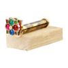 AL QAYIM Handcrafted Brass Kaleidoscope - Vintage Antique Design, 3D Mirror Lens, for Kids & Adults - Mesmerizing Patterns, Endless Creativity Occasions (Small Trigon Flower) view 1